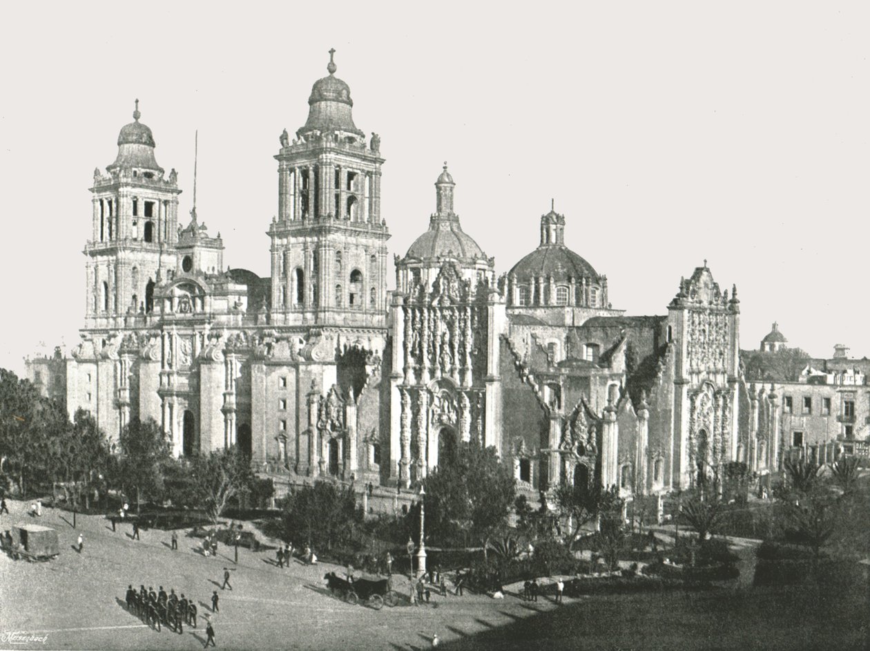 Katedra, miasto Meksyk, Meksyk, 1895. autorstwa Unbekannt