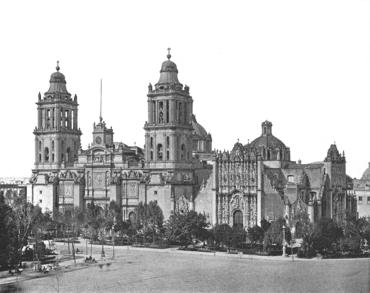 Katedra, miasto Meksyk, Meksyk, ok. 1900. autorstwa Unbekannt