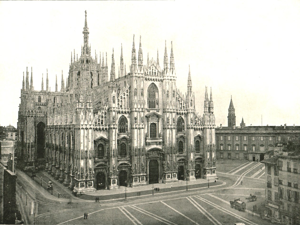 Katedra, Mediolan, Włochy, 1895. autorstwa Unbekannt