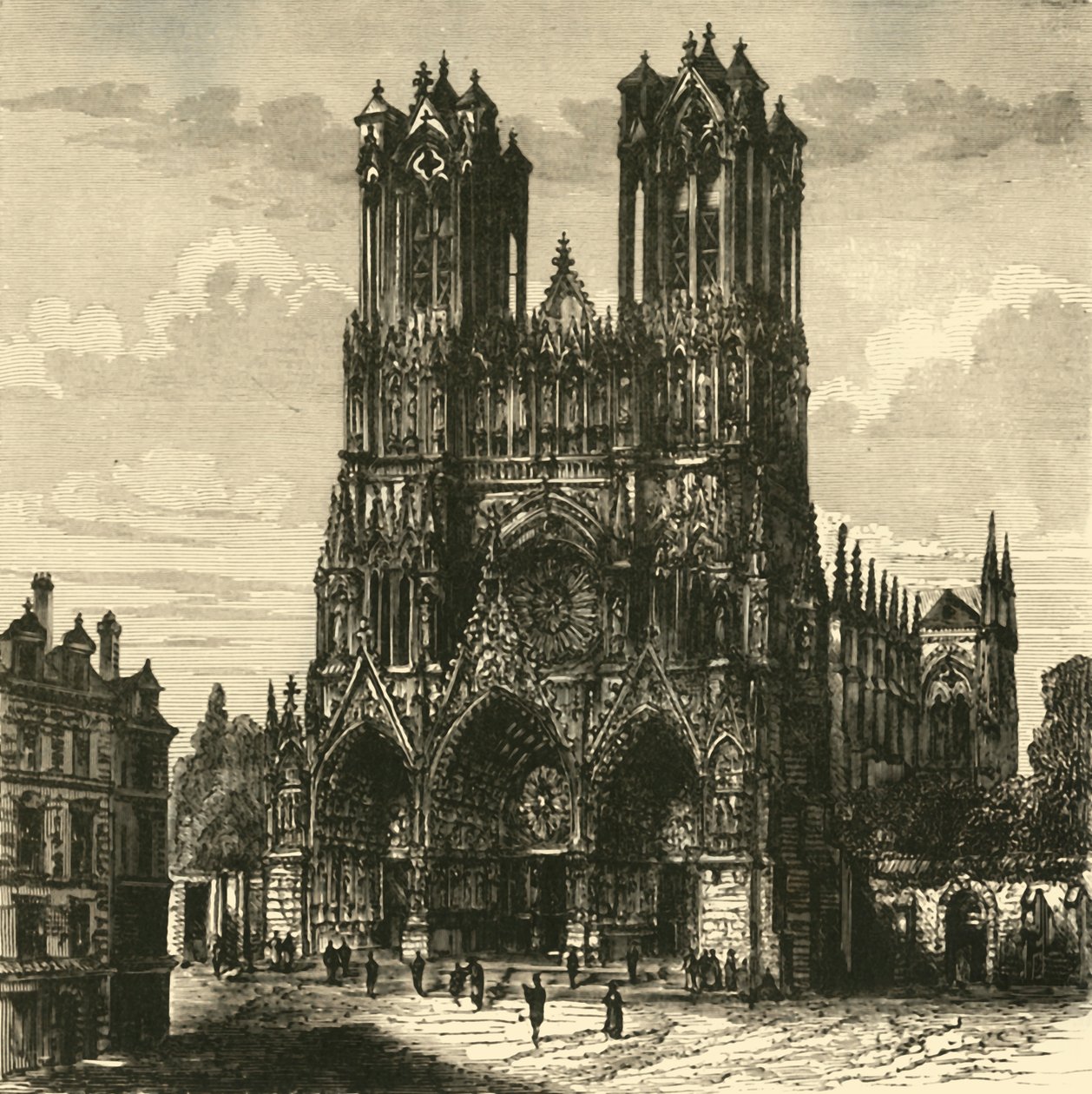 Katedra, Reims, 1890. autorstwa Unbekannt