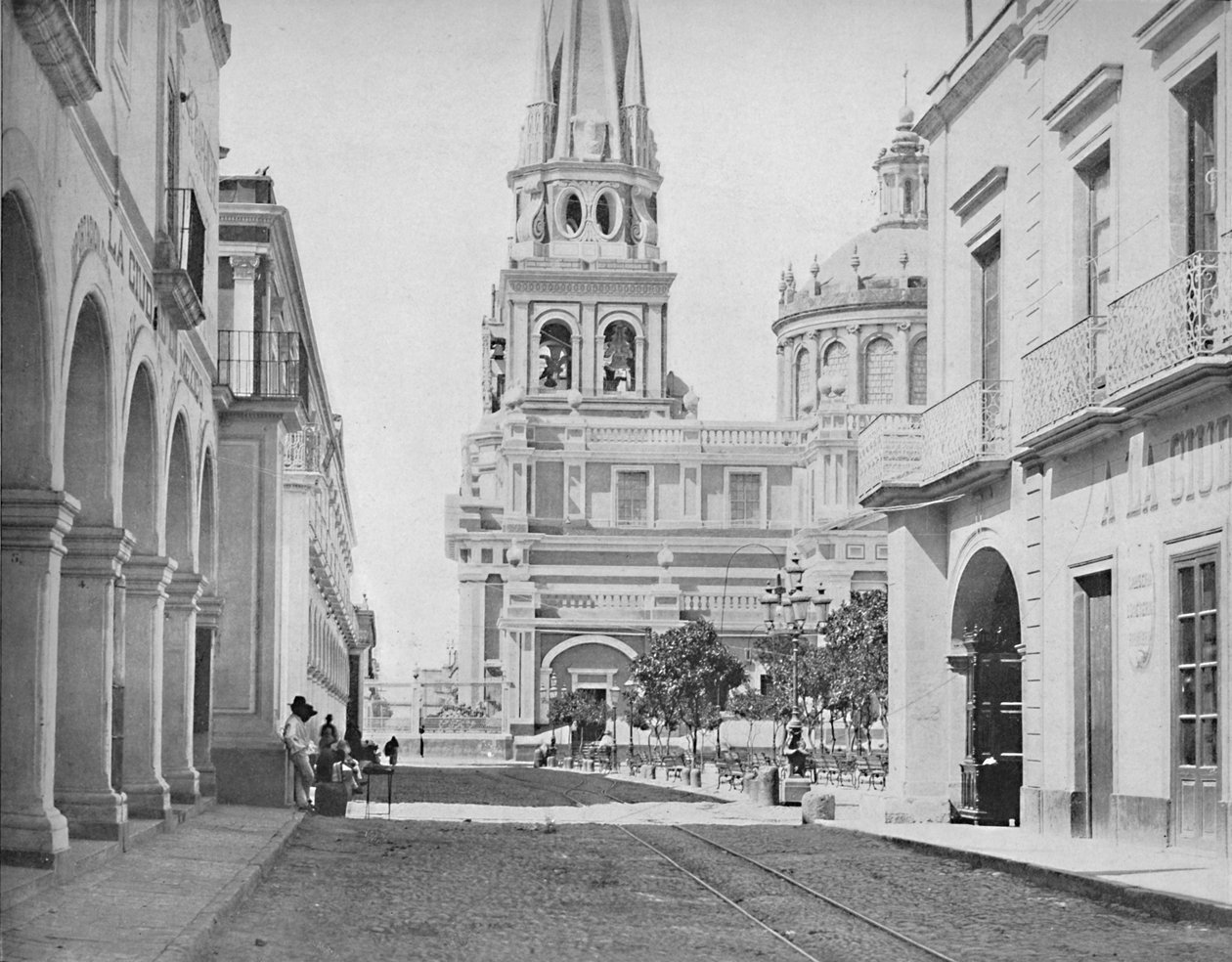 Katedra w Guadalajara, Meksyk, ok. 1897. autorstwa Unbekannt