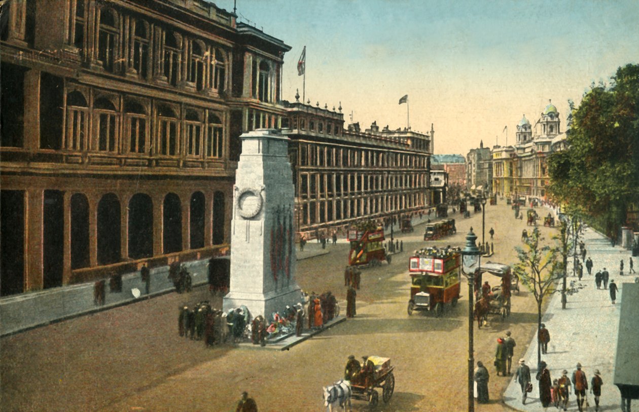 Cenotaf, Whitehall, Londyn, ok. 1920 r. autorstwa Unbekannt