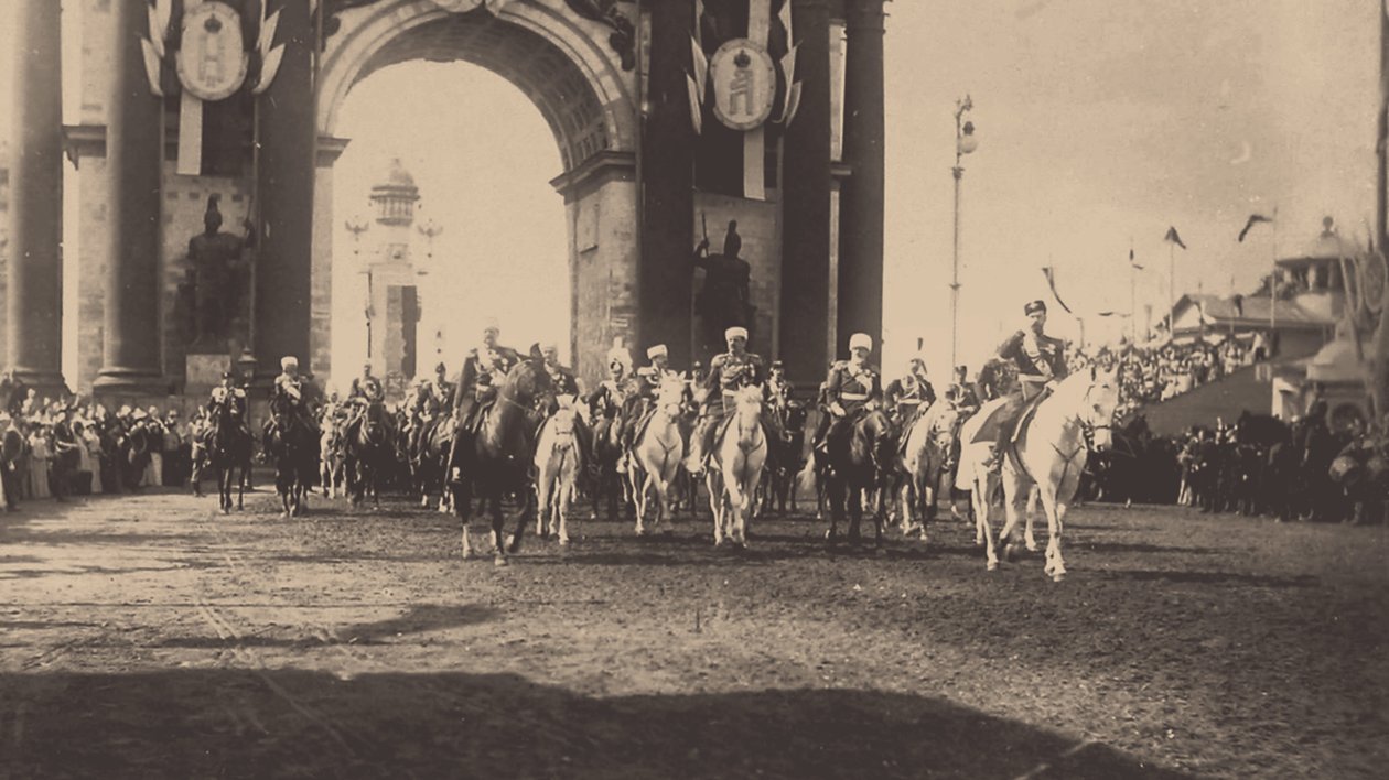 Uroczysty wjazd Mikołaja II w Moskwie 9 maja 1896 r. 1896 r. autorstwa Unbekannt