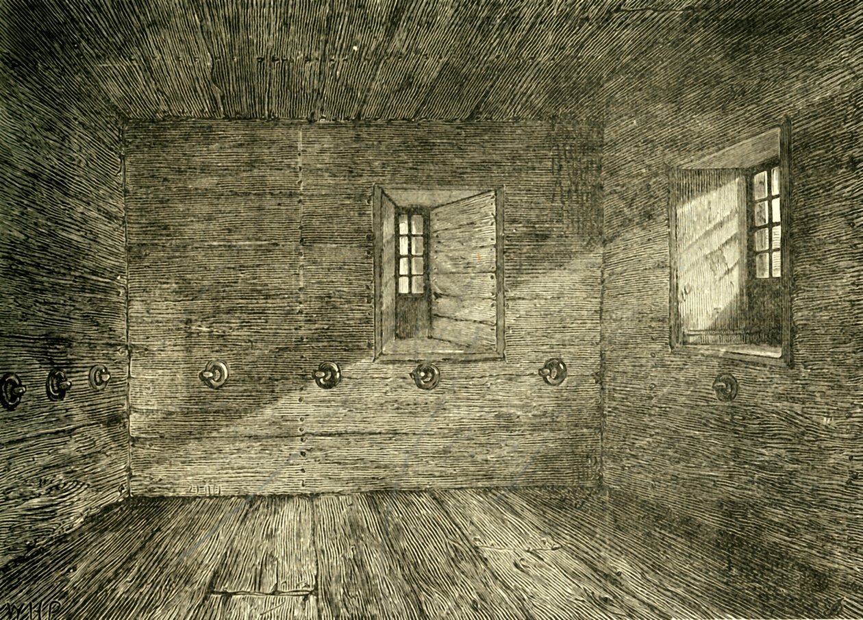 Komnata w pałacu Lambeth, w której zamknięto lollardów, ok. 1878 r. autorstwa Unbekannt