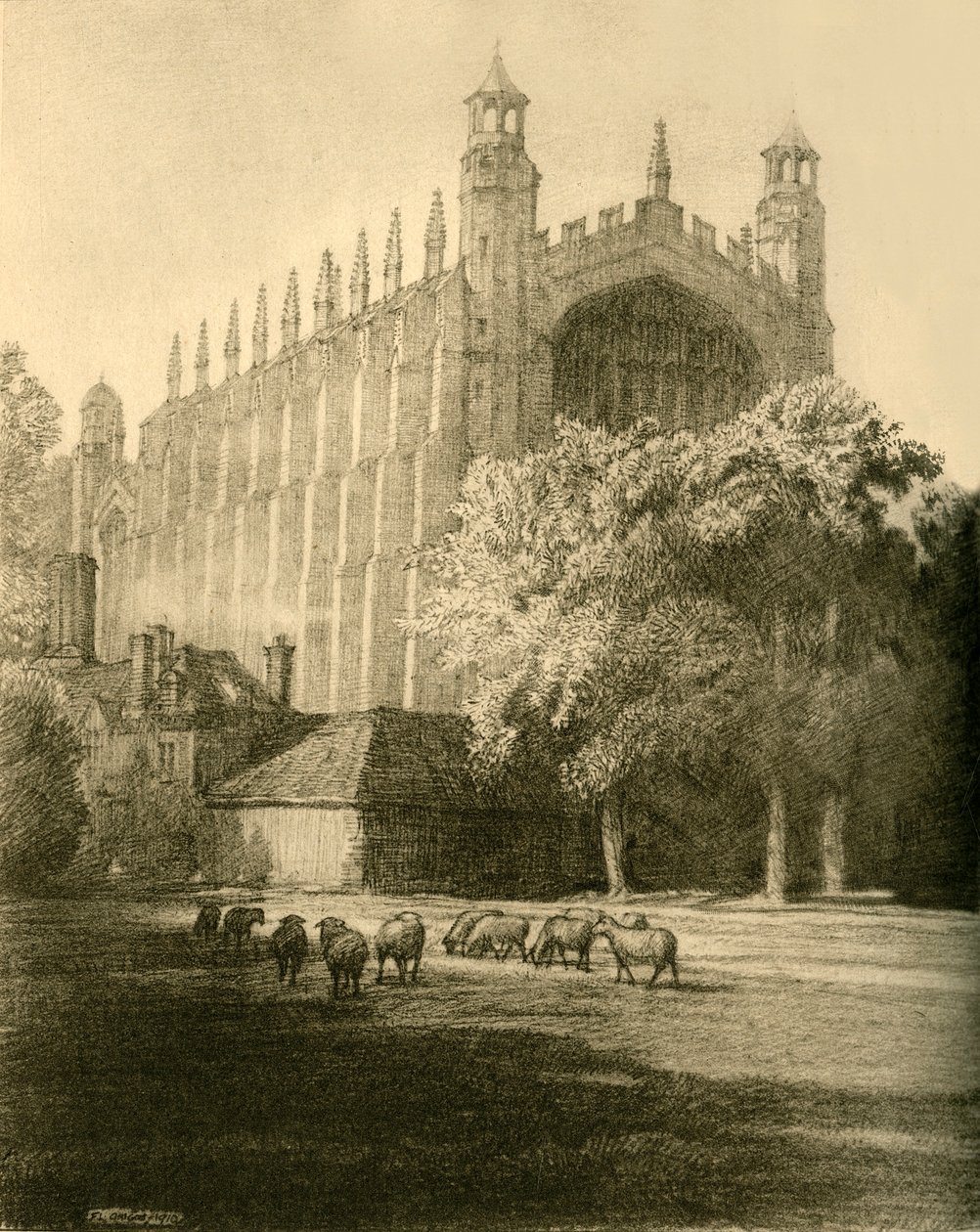 Kaplica od południowego wschodu, 1911. autorstwa Unbekannt