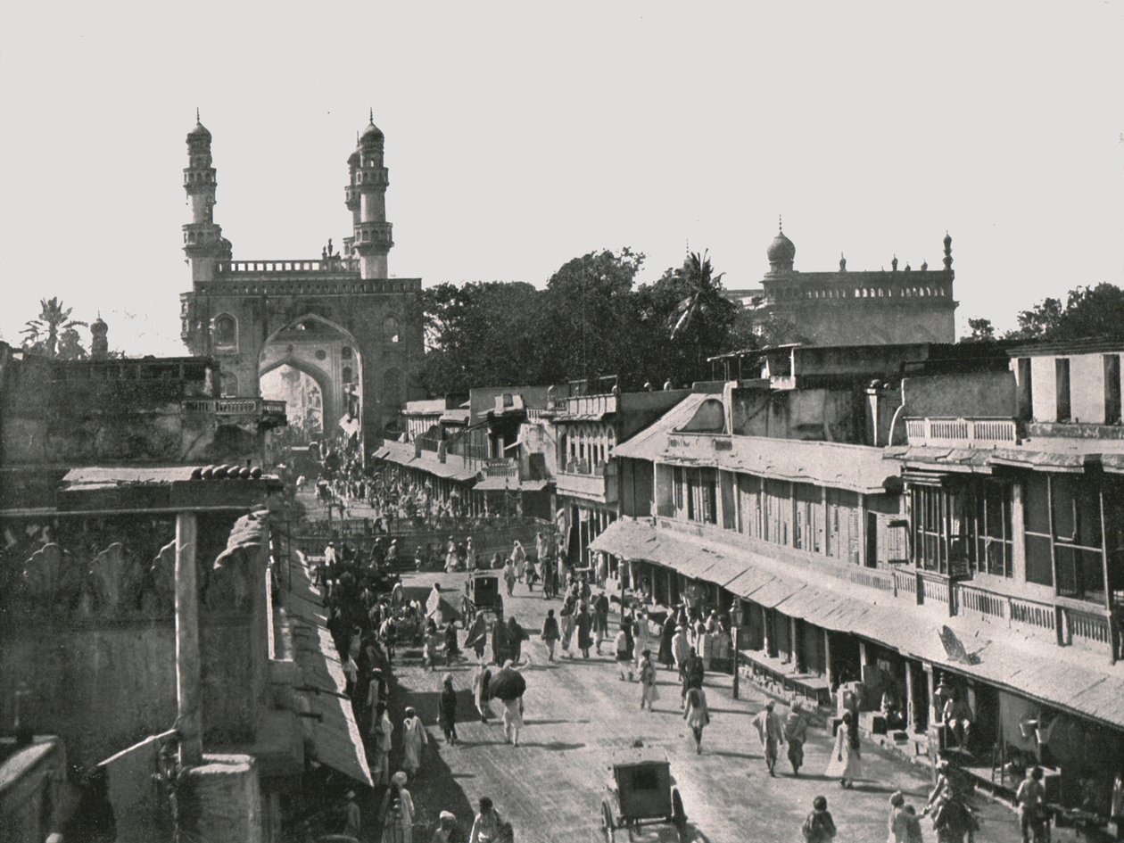 Char Minar, Hyderabad, Indie, 1895. autorstwa Unbekannt