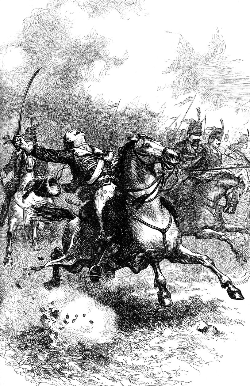 Szarża Pułaskiego, ok. 1880 autorstwa Unbekannt