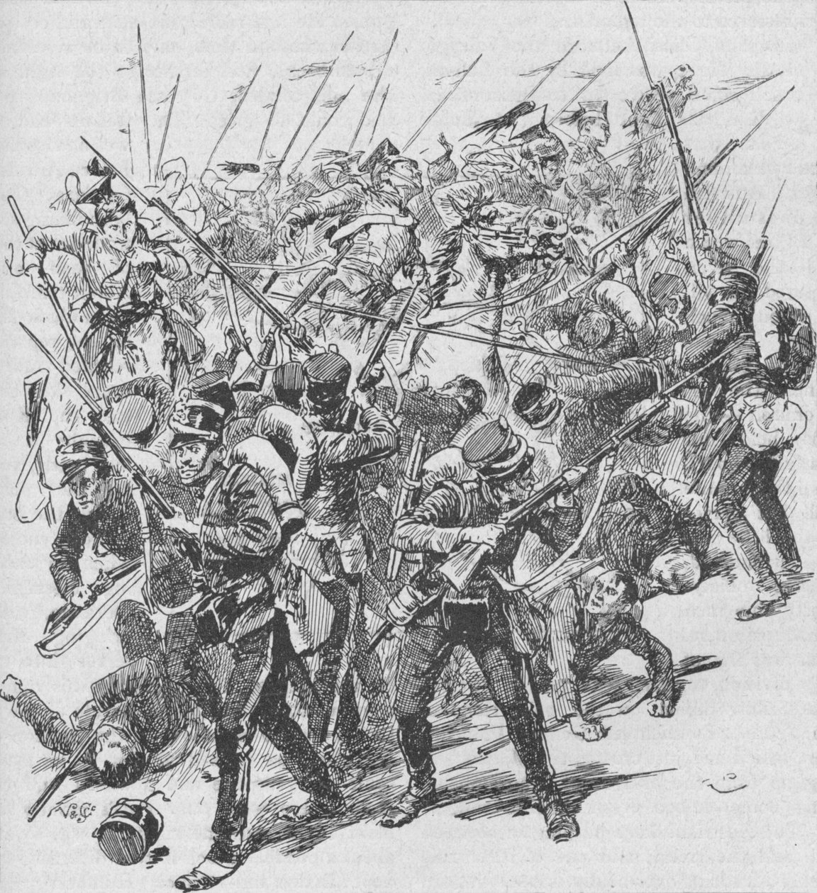 Szarża austriackich ułanów, 1902 autorstwa Unbekannt