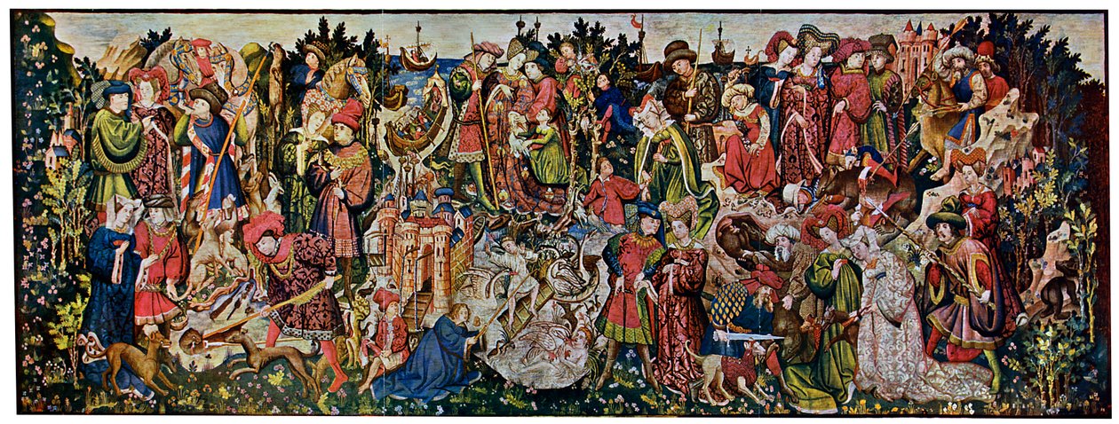 Gobeliny myśliwskie z Chatsworth, pierwsza z serii, 1930 autorstwa Unbekannt