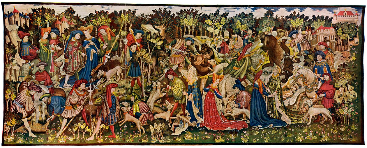 Gobeliny myśliwskie z Chatsworth, druga z serii, 1930 autorstwa Unbekannt