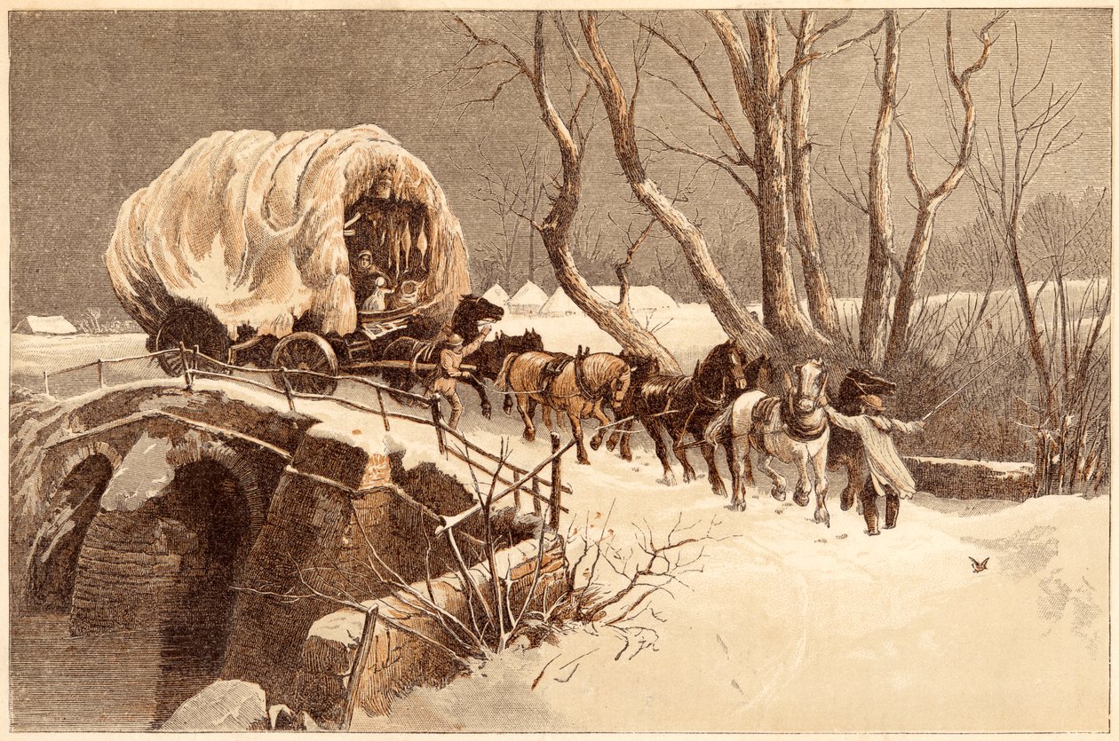 Wóz bożonarodzeniowy, 1866 autorstwa Unbekannt