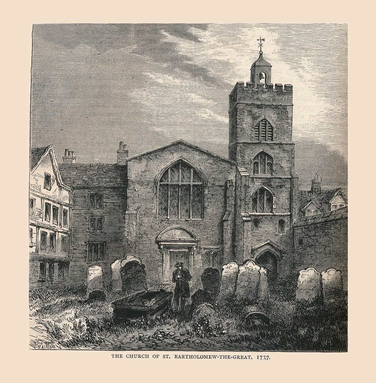 Kościół św. Bartłomieja Wielkiego, 1737 autorstwa Unbekannt