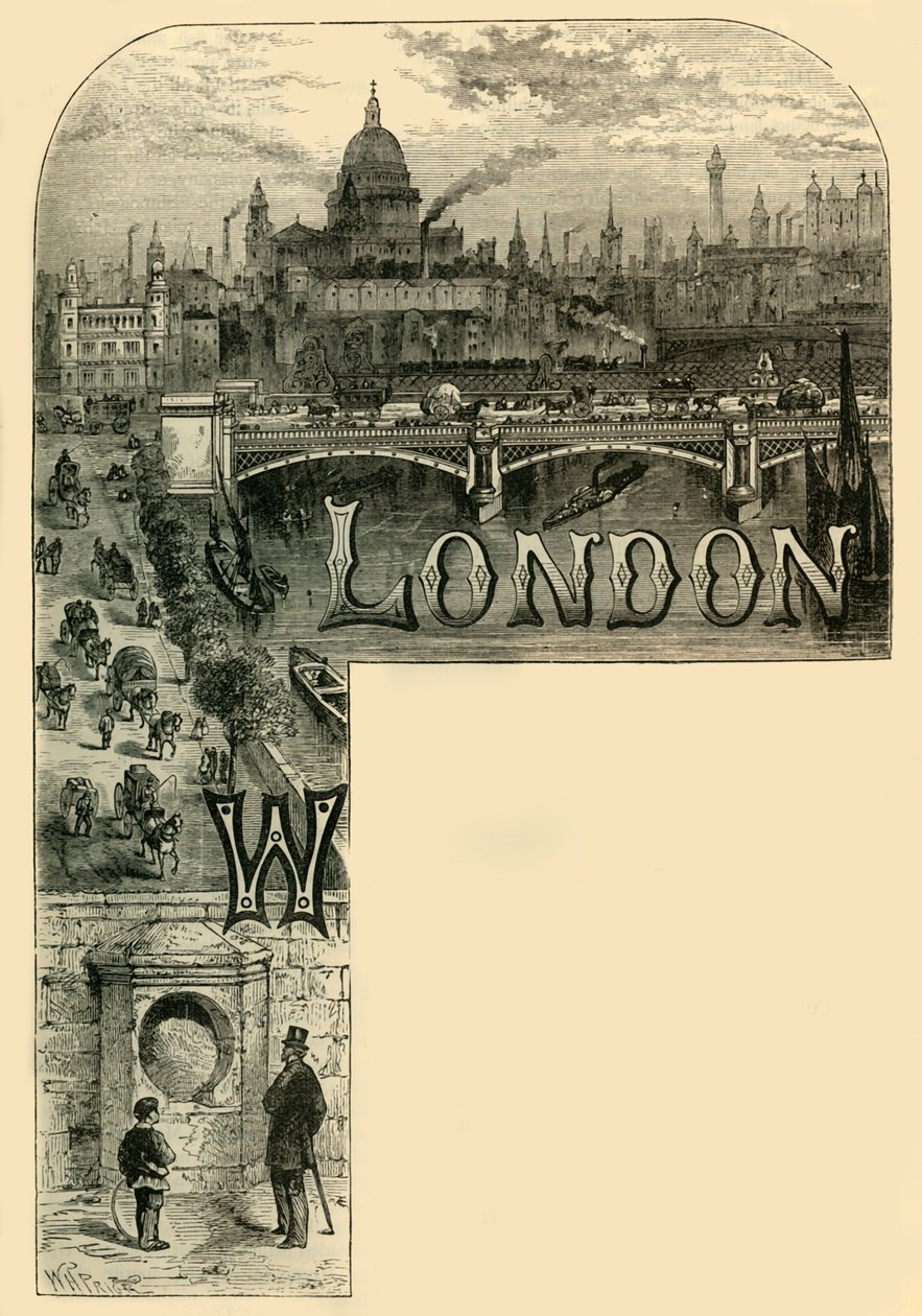 Miasto Londyn, ok. 1872 r. autorstwa Unbekannt