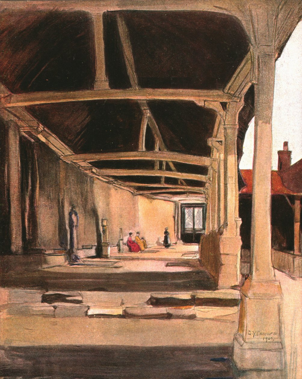 Krużganki, Montevilliers, ok. 1900. autorstwa Unbekannt