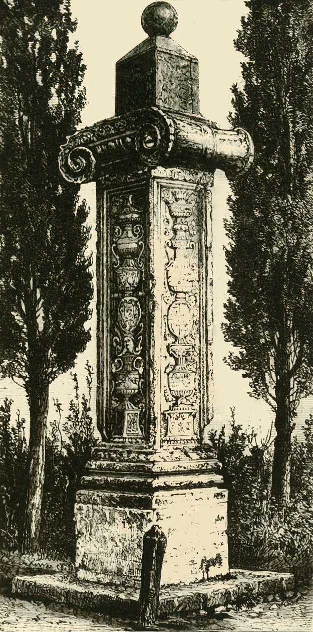 Kolumna Francuzów, Rawenna, wzniesiona ku pamięci Gastona De Foix, 1890. autorstwa Unbekannt