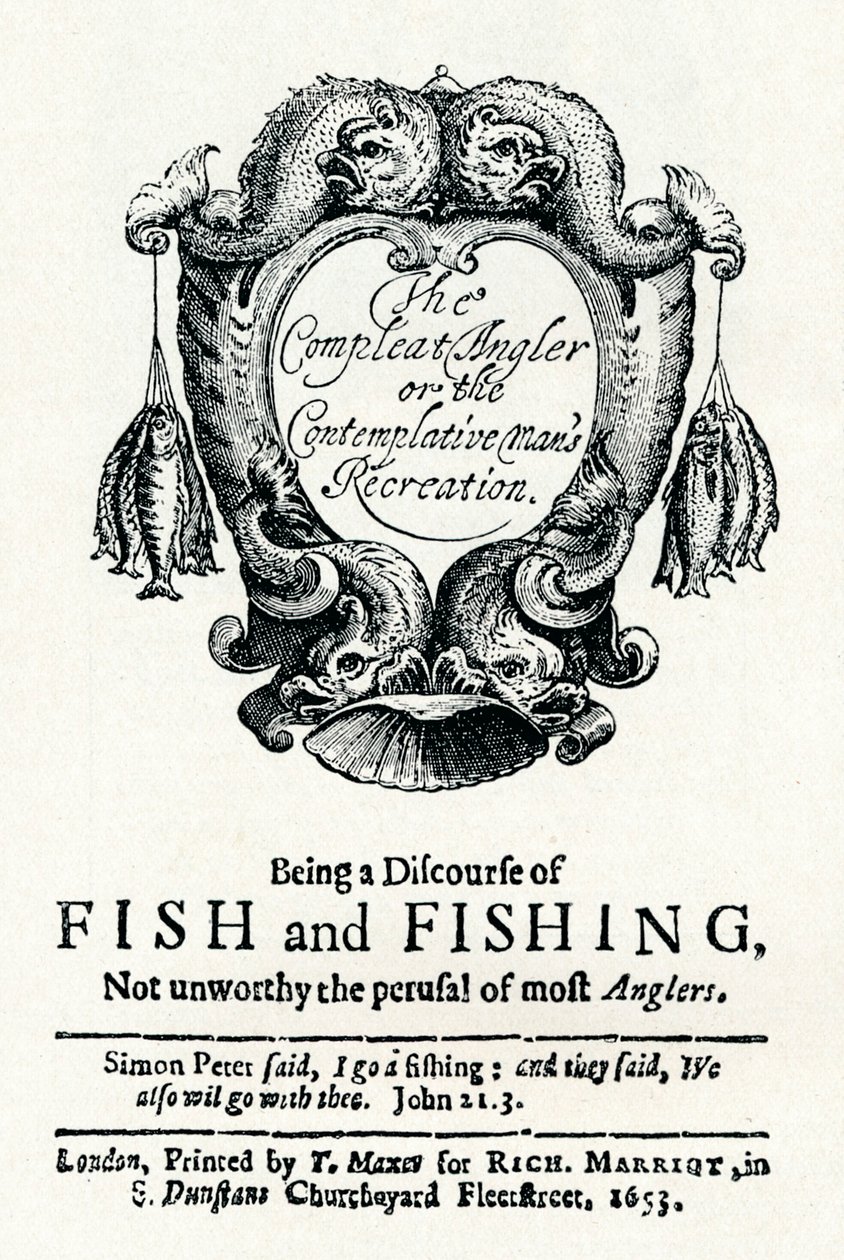 Compleat Angler lub Contemplative Mans Recreation, c1653 autorstwa Unbekannt