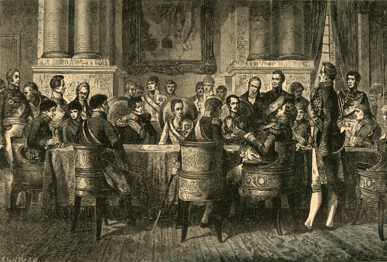 Kongres Wiedeński, Austria, 1814-1815 c1890. autorstwa Unbekannt