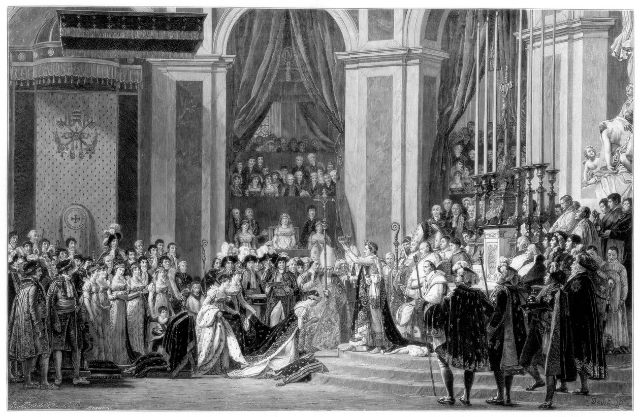 Konsekracja cesarza Napoleona i koronacja cesarzowej Józefiny, 1804 1900 autorstwa Unbekannt