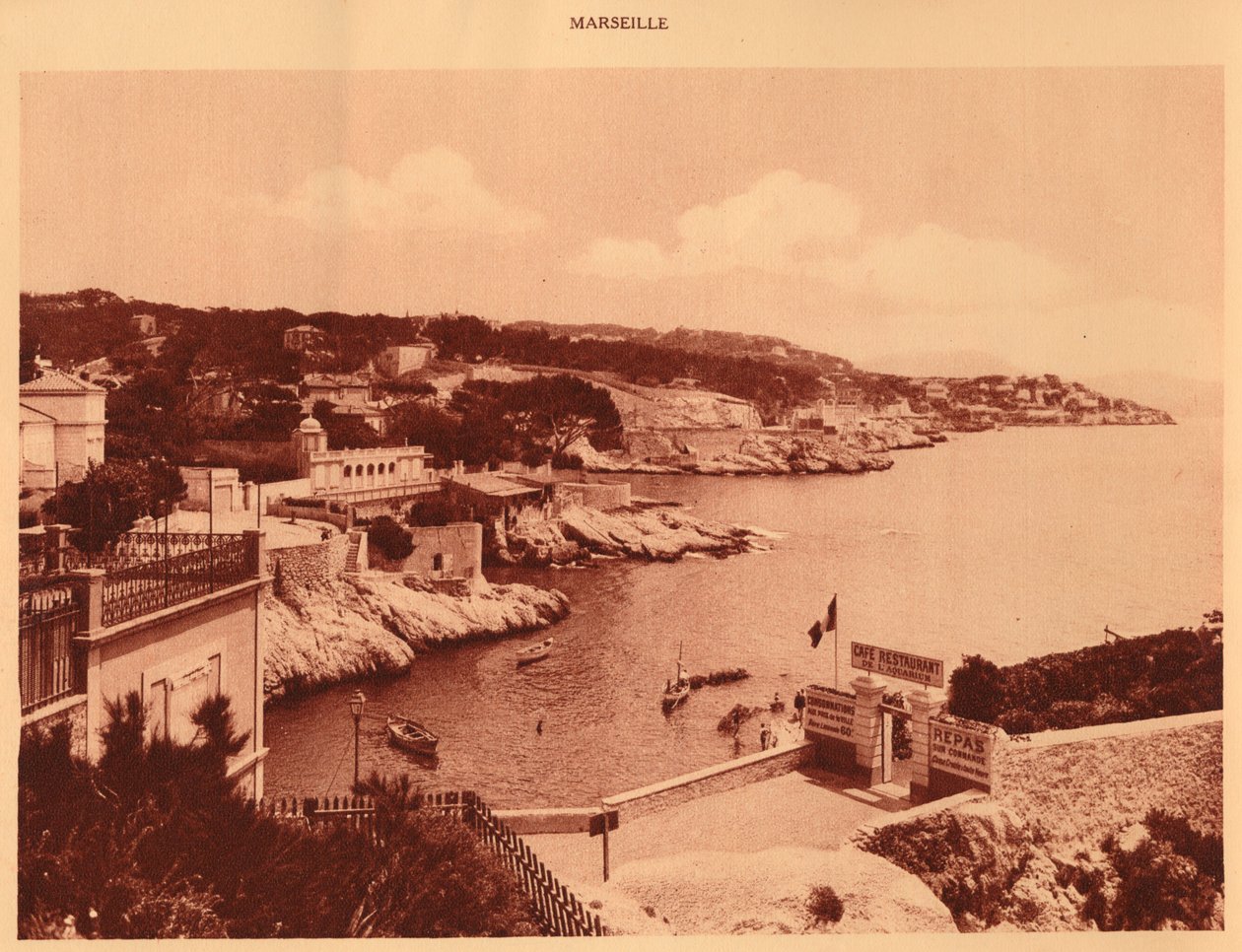 Corniche, Marsylia, 1930. autorstwa Unbekannt