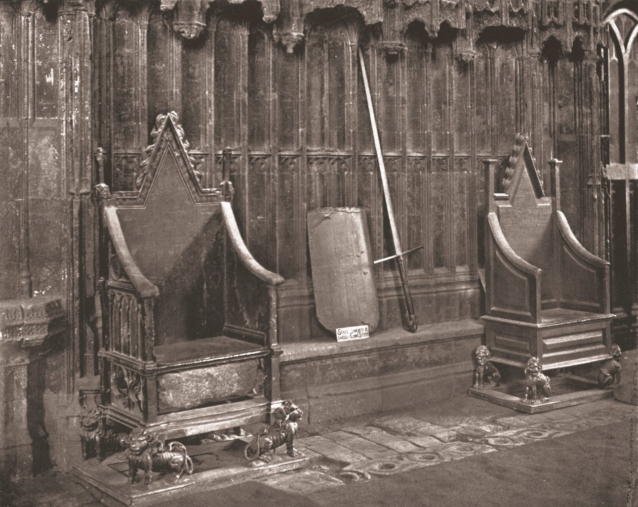 Krzesło koronacyjne w Opactwie Westminsterskim, Londyn, 1894. autorstwa Unbekannt