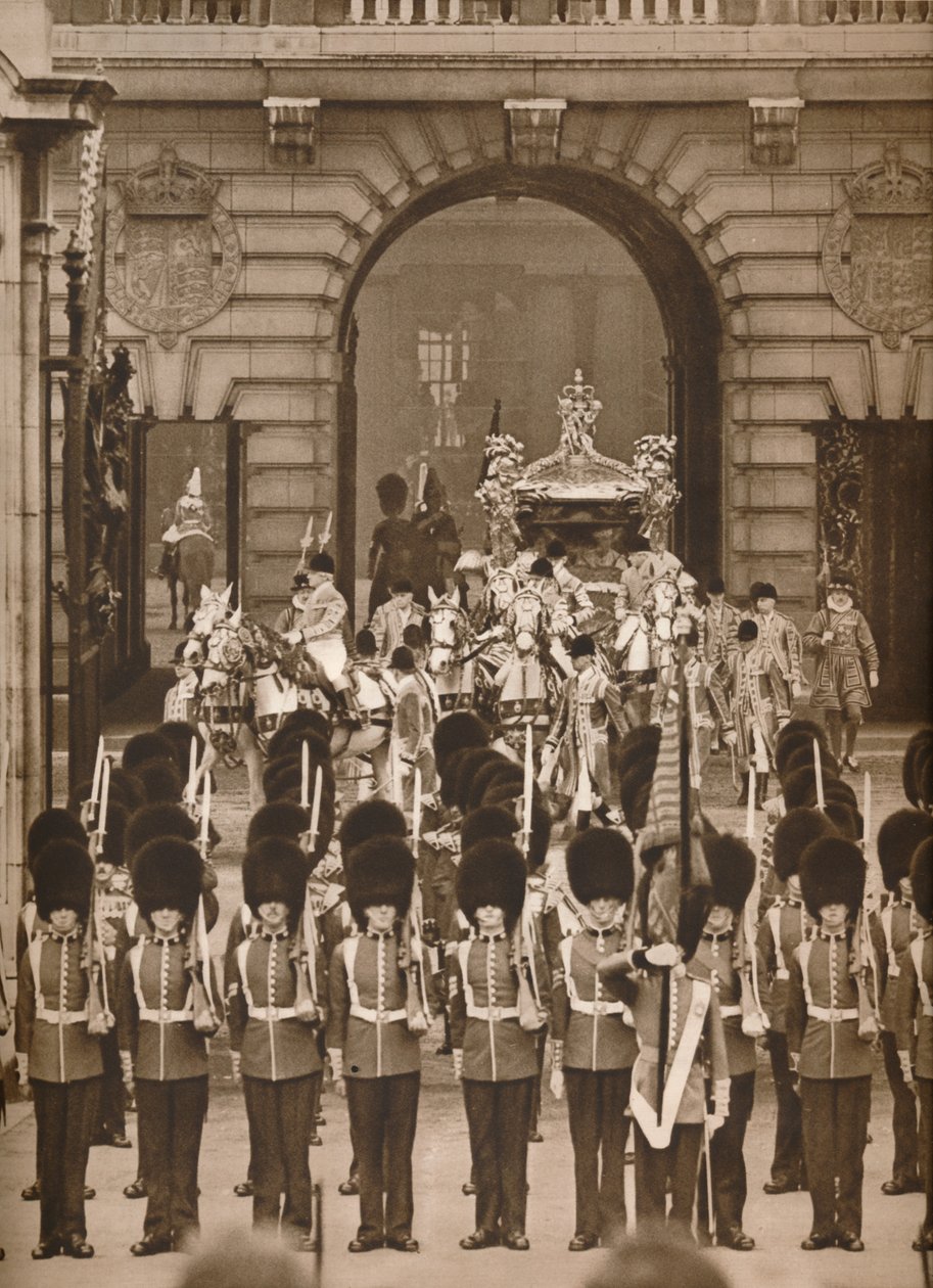 Procesja koronacyjna do opactwa, 1937 autorstwa Unbekannt