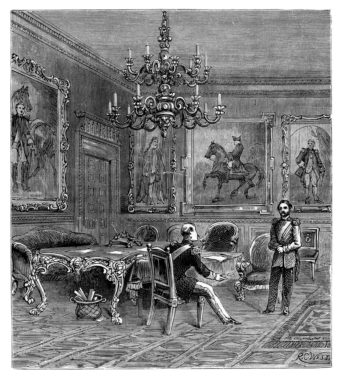 Sala Rady, Pałac Św. Jakuba, 1900. autorstwa Unbekannt