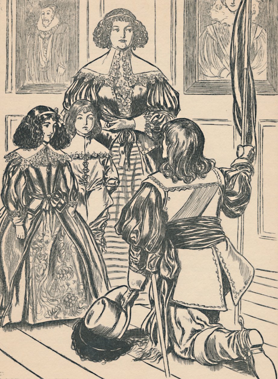 Hrabina odbiera sztandary, ok. 1907 r. autorstwa Unbekannt