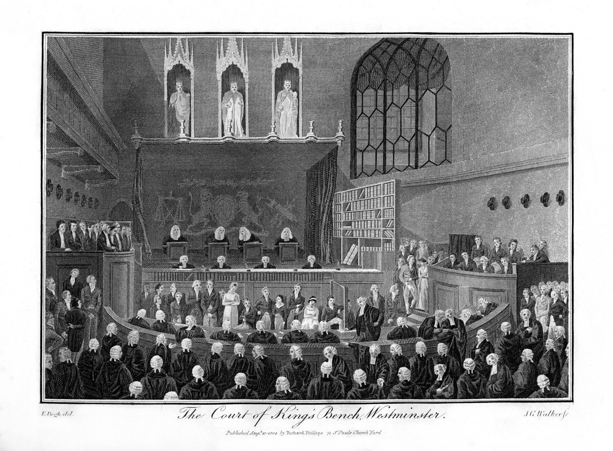 Court of the Kings Bench, Westminster, Londyn, 1804 autorstwa Unbekannt