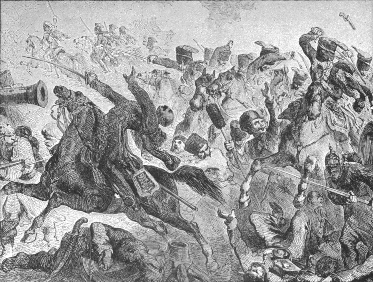 Wojna krymska, 1854-56: Bitwa pod kominiarką: szarża lekkiej brygady, 1854, 1901. autorstwa Unbekannt