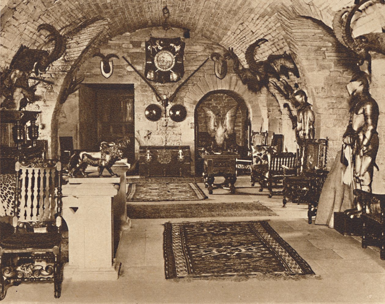 Krypta, zamek Glamis, ok. 1933 r. 1937 autorstwa Unbekannt