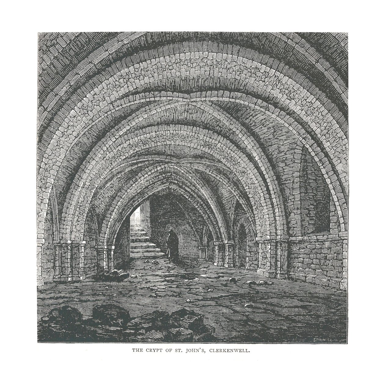 Krypta św. Jana, 1878 autorstwa Unbekannt