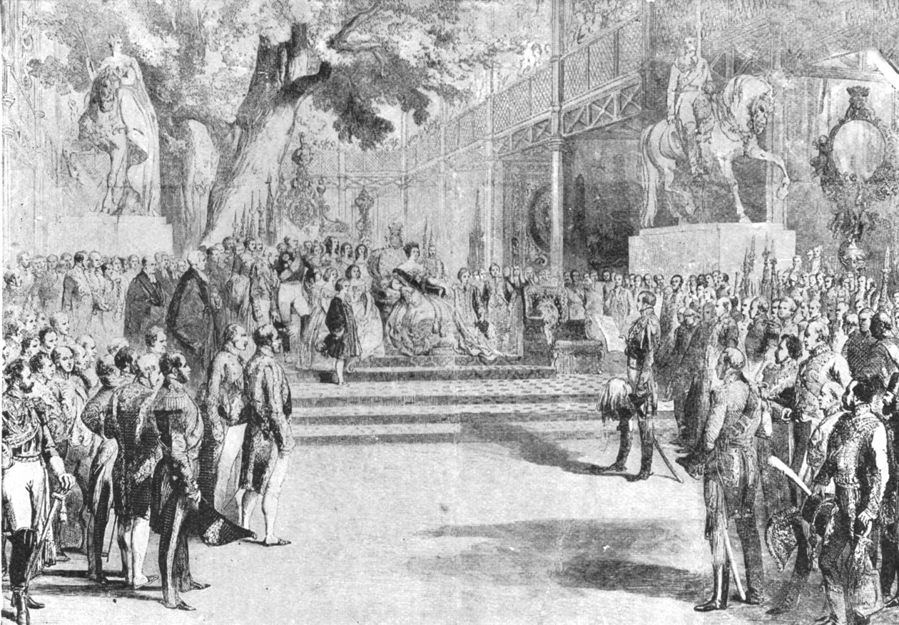 Crystal Palace, Hyde Park, 1851: Otwarty przez królową Wiktorię, 1 maja 1901. autorstwa Unbekannt