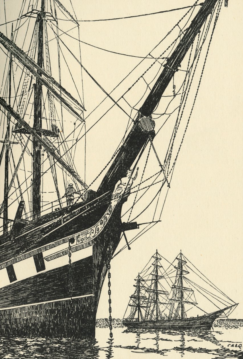 Cutty Sark 1869, w porcie Falmouth, 1938 autorstwa Unbekannt