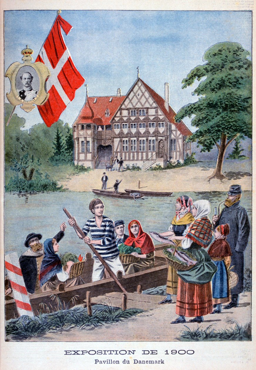 Pawilon duński na Wystawie Powszechnej 1900, Paryż, 1900 autorstwa Unbekannt