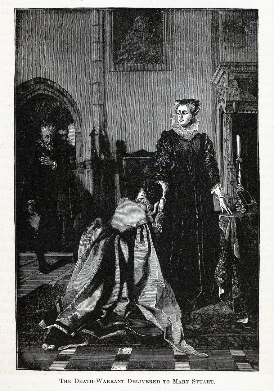 Nakaz śmierci wydany Mary Stuart, 1882 r autorstwa Unbekannt
