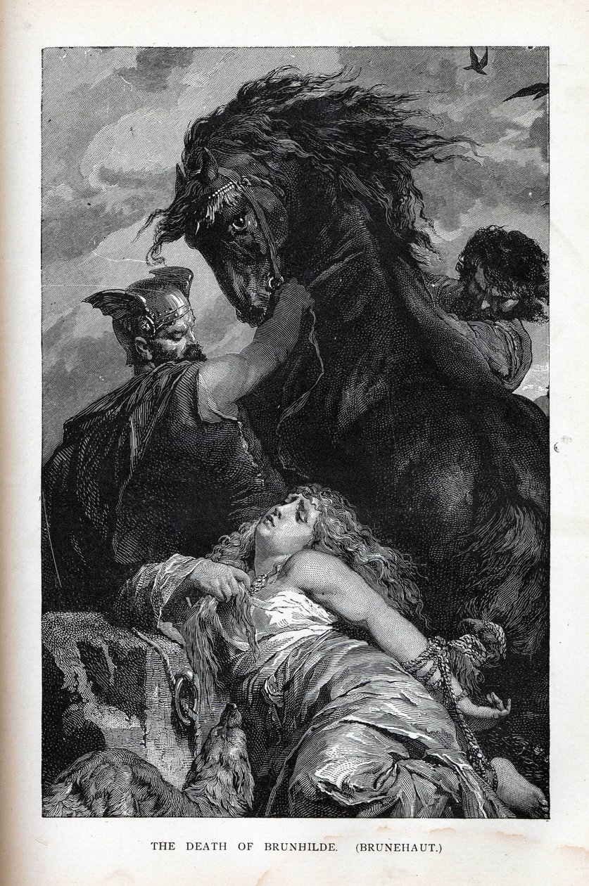 Śmierć Brunhildy, Brunehaut, 1882 autorstwa Unbekannt