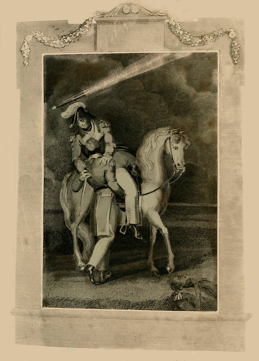 Śmierć generała Rossa w pobliżu Baltimore, 1814, 1816. autorstwa Unbekannt