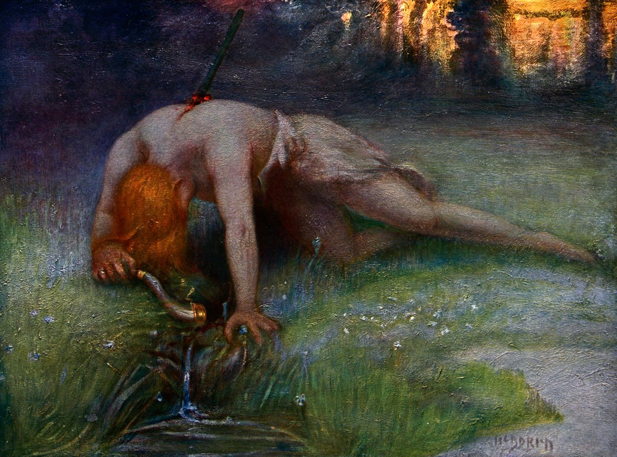 „Śmierć Zygfryda”, 1906 autorstwa Unbekannt