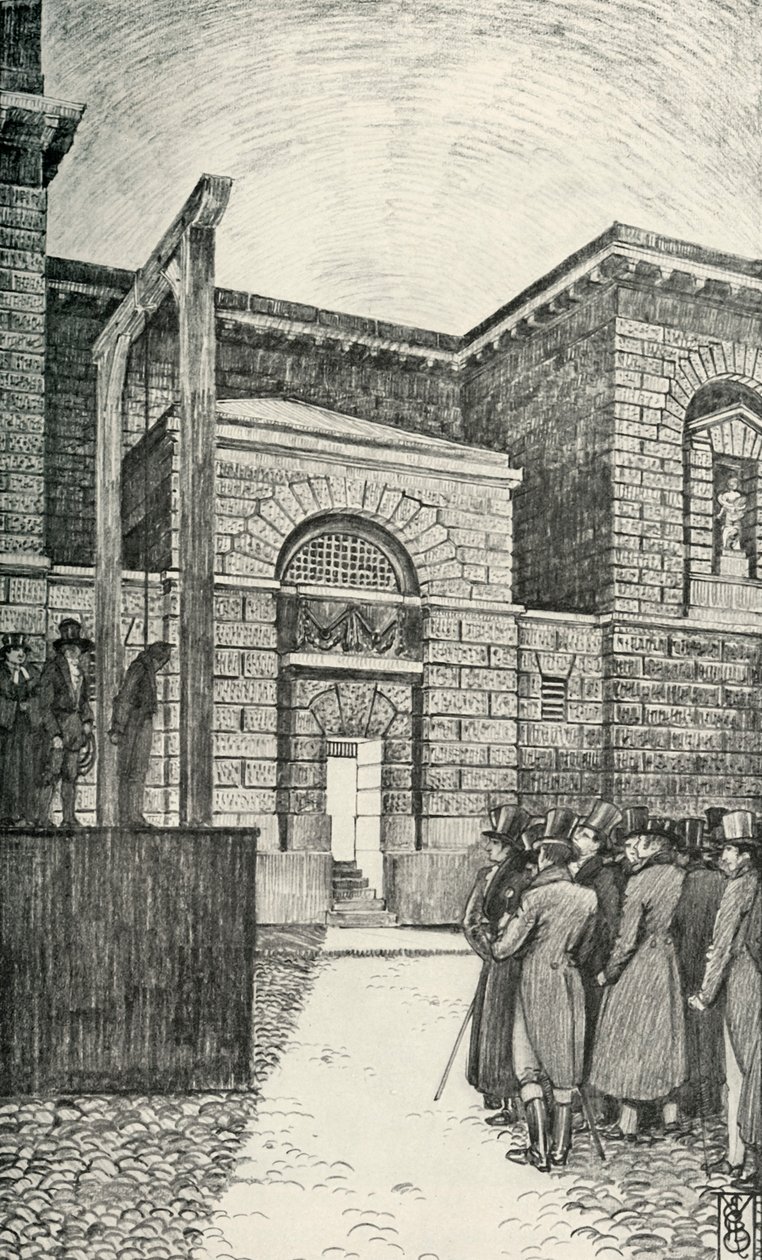 Drzwi dłużników, więzienie Newgate, Londyn, 1821, 1938 autorstwa Unbekannt