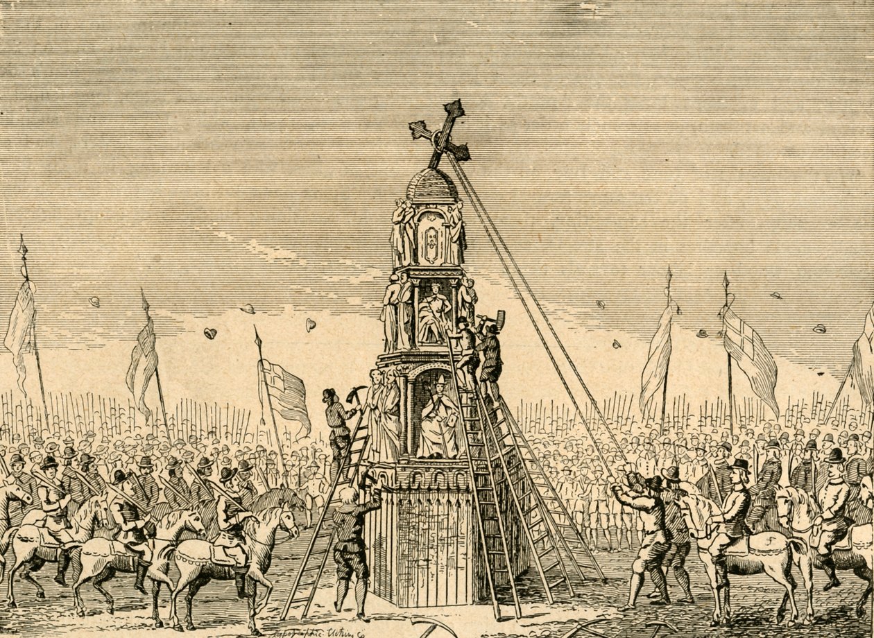 Zburzenie Krzyża Cheapside, 1643, 1897. autorstwa Unbekannt