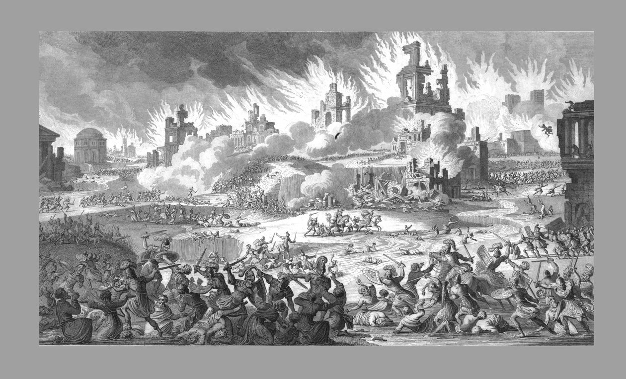Zniszczenie Jerozolimy i Świątyni, 1818. autorstwa Unbekannt