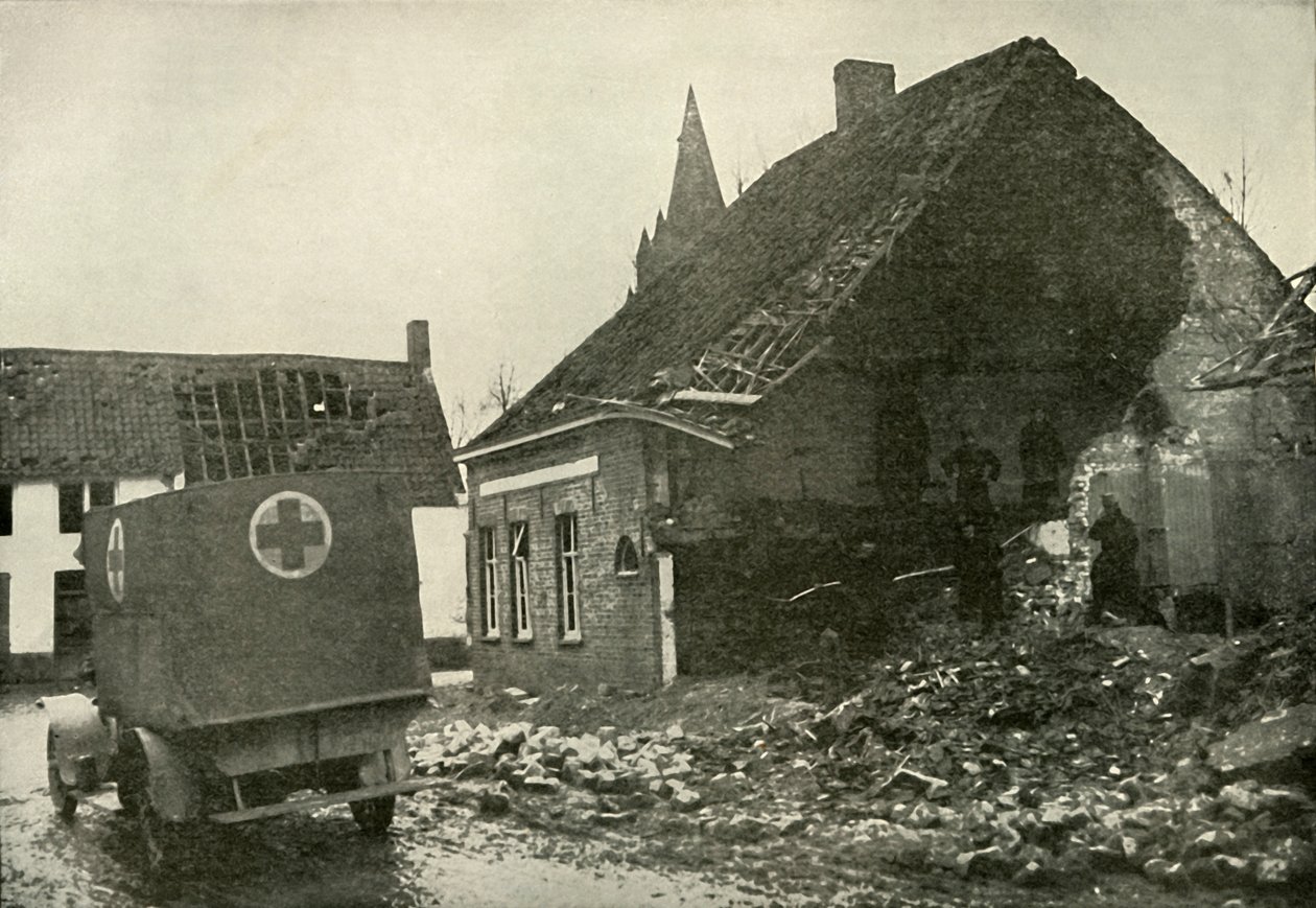Trudności i niebezpieczeństwa związane z pracą Czerwonego Krzyża, 1919. autorstwa Unbekannt