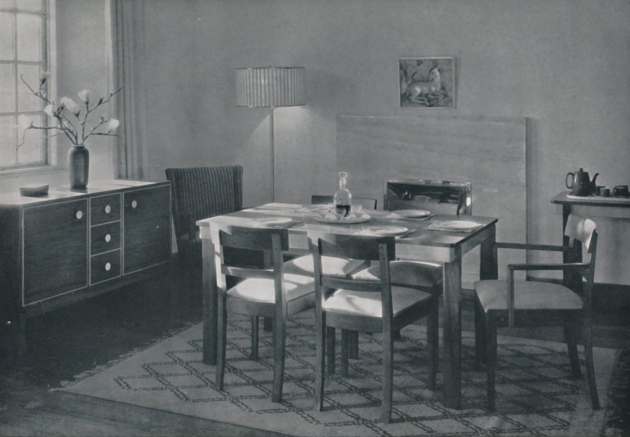 Jadalnia - meble z orzecha włoskiego i jaworu, 1942 r. autorstwa Unbekannt