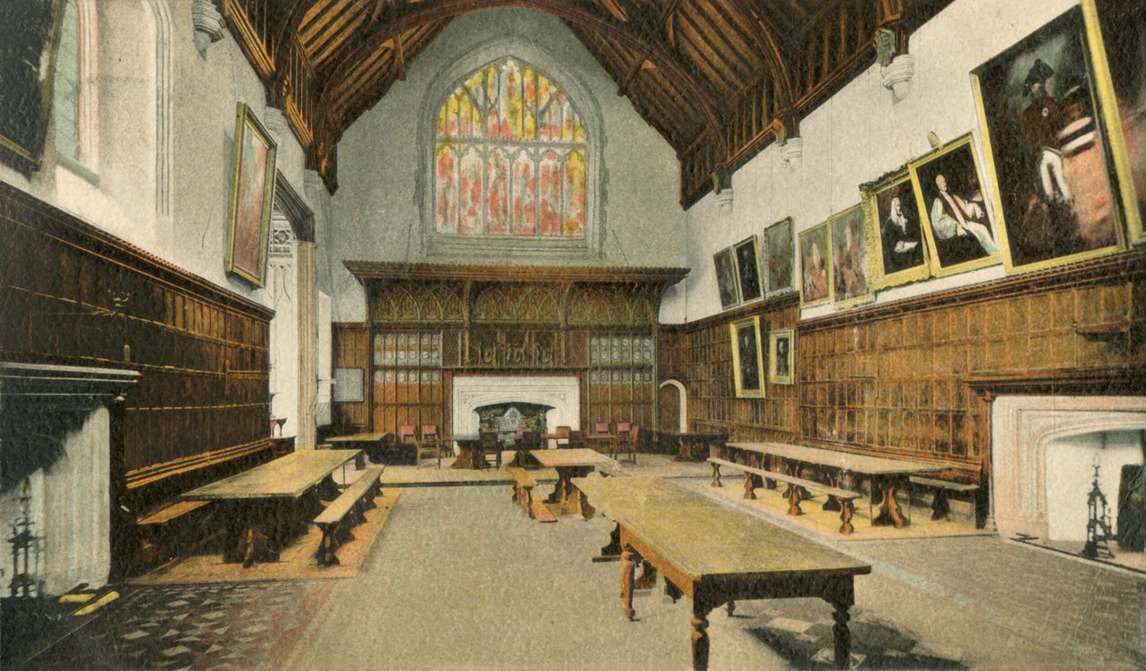 Jadalnia, Eton College, 1910. autorstwa Unbekannt