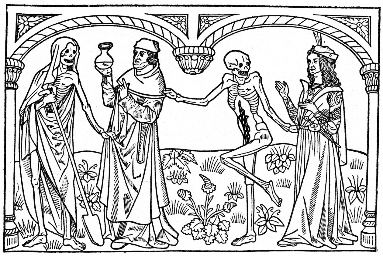 Doktor i kochanek ze swoimi martwymi jaźniami, 1485 1964 autorstwa Unbekannt