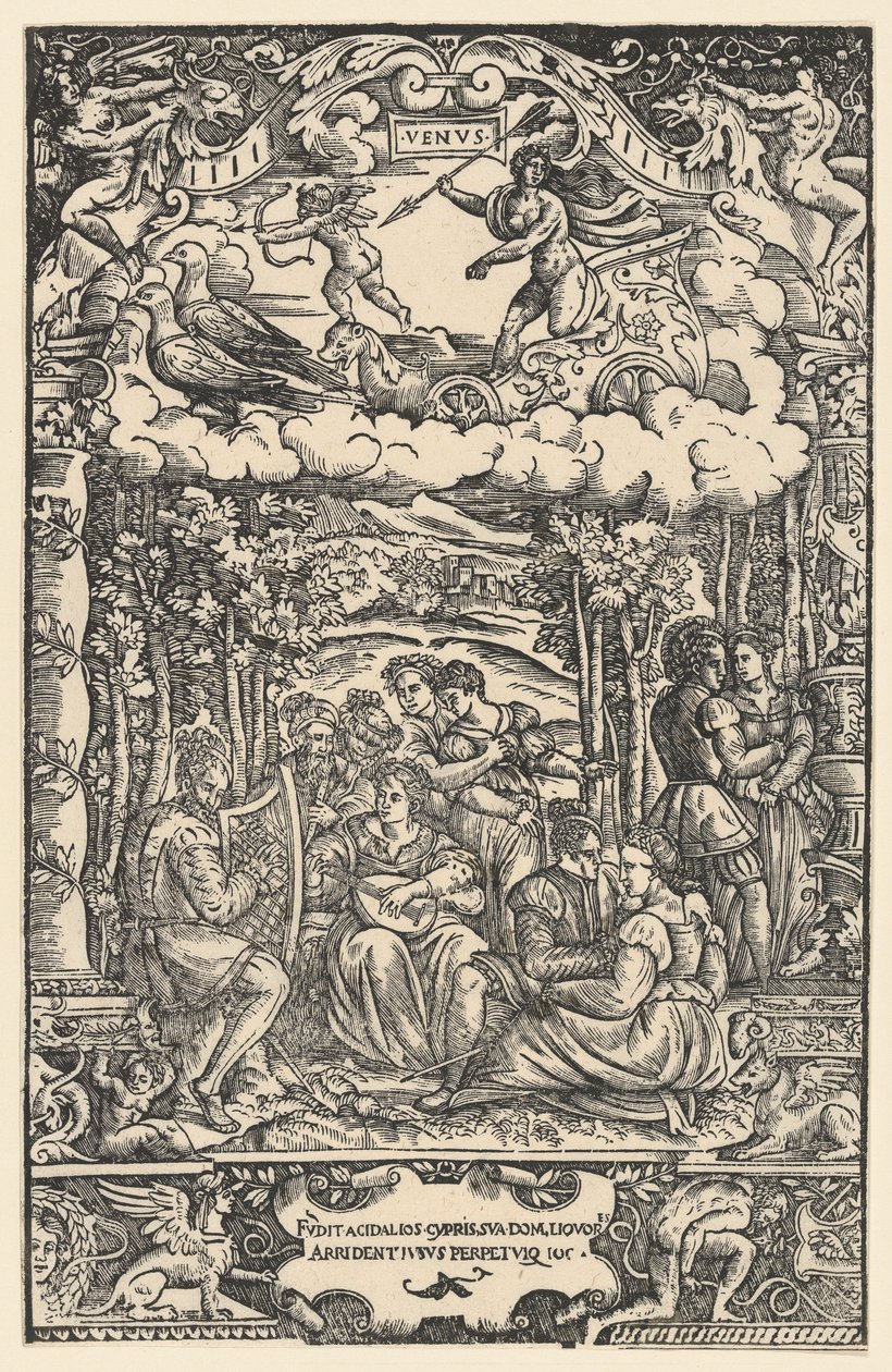 Dominium Wenus, z „Siedem planet”, 1533. autorstwa Unbekannt
