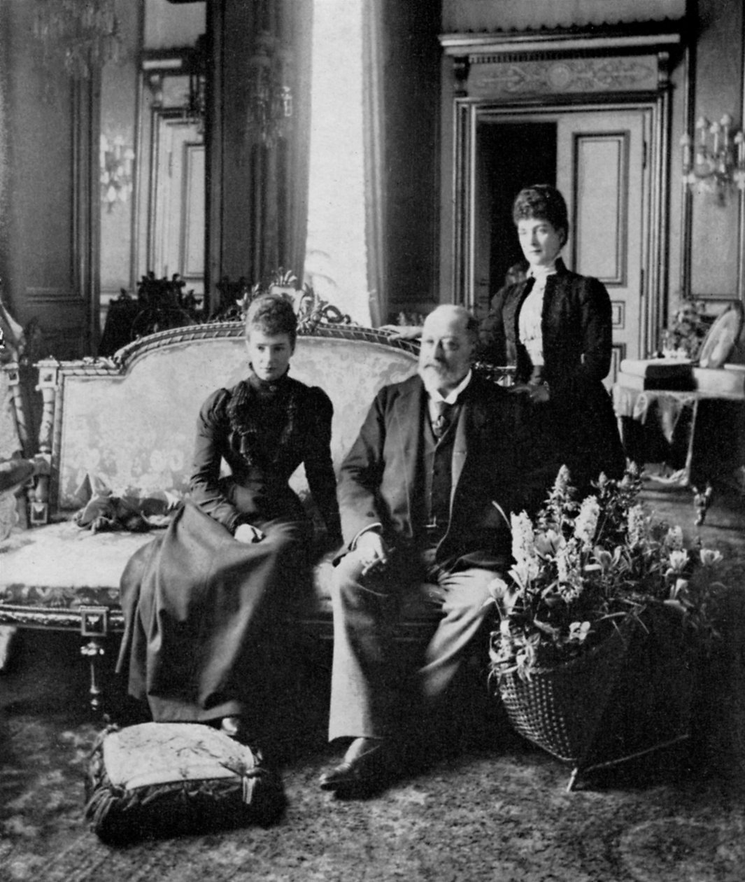 Cesarzowa wdowa Rosji, król Edward VII i królowa Aleksandra, maj 1900 1964 autorstwa Unbekannt