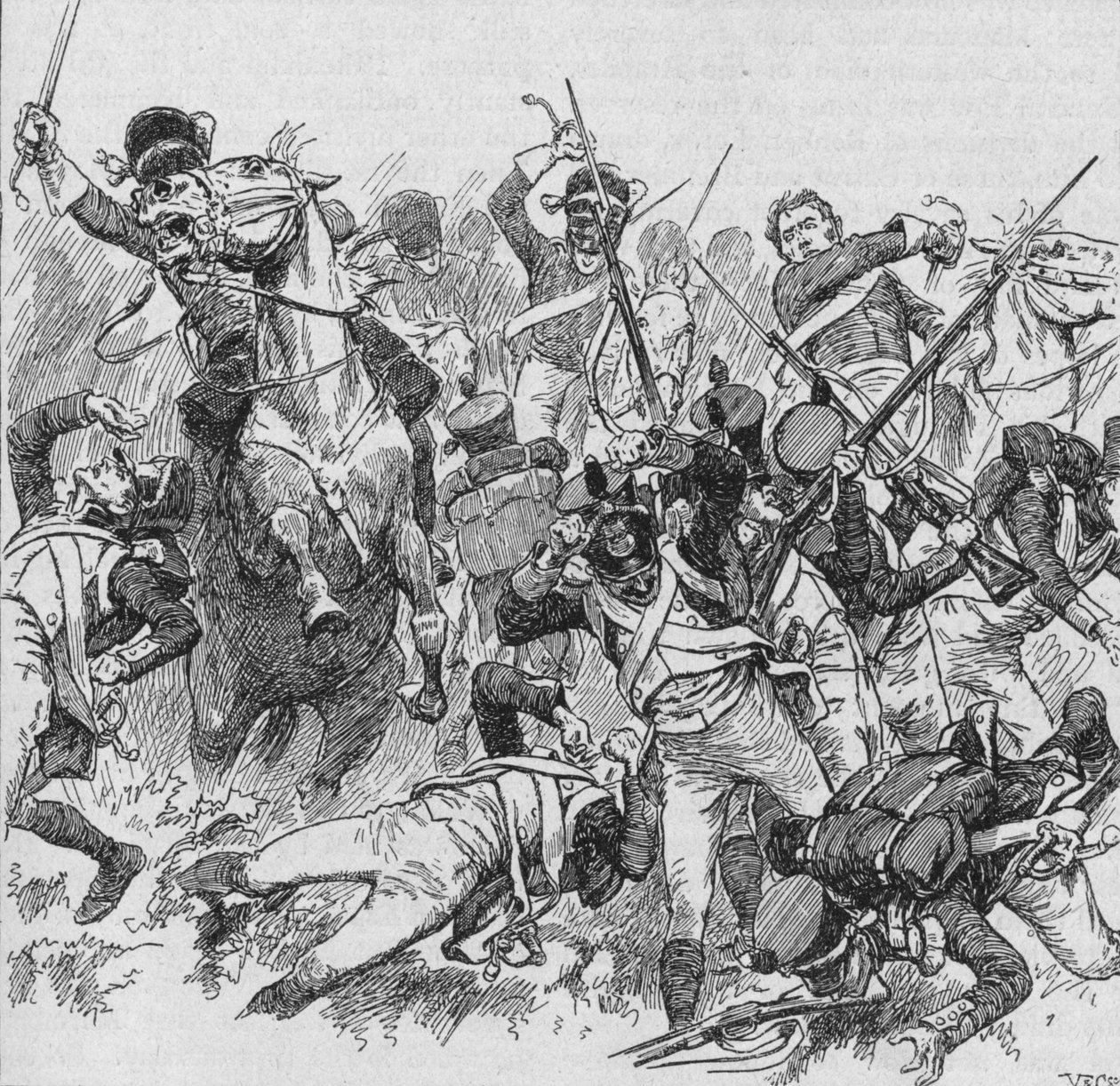 Dragoni jechali naprzód, uderzając swoimi długimi, błyszczącymi mieczami, 1902 autorstwa Unbekannt