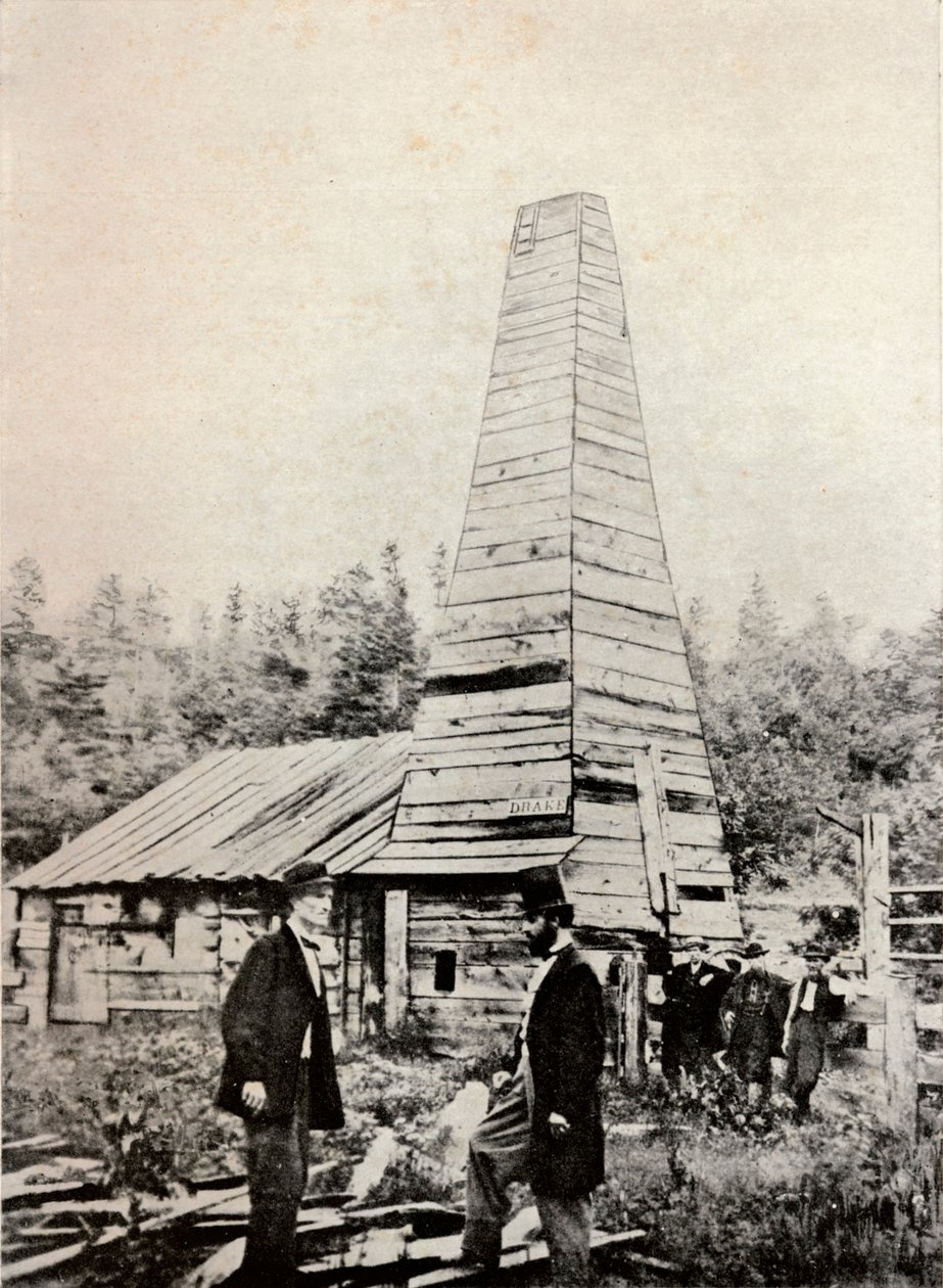 Drake Well, Pensylwania, Ameryka, 1859 autorstwa Unbekannt