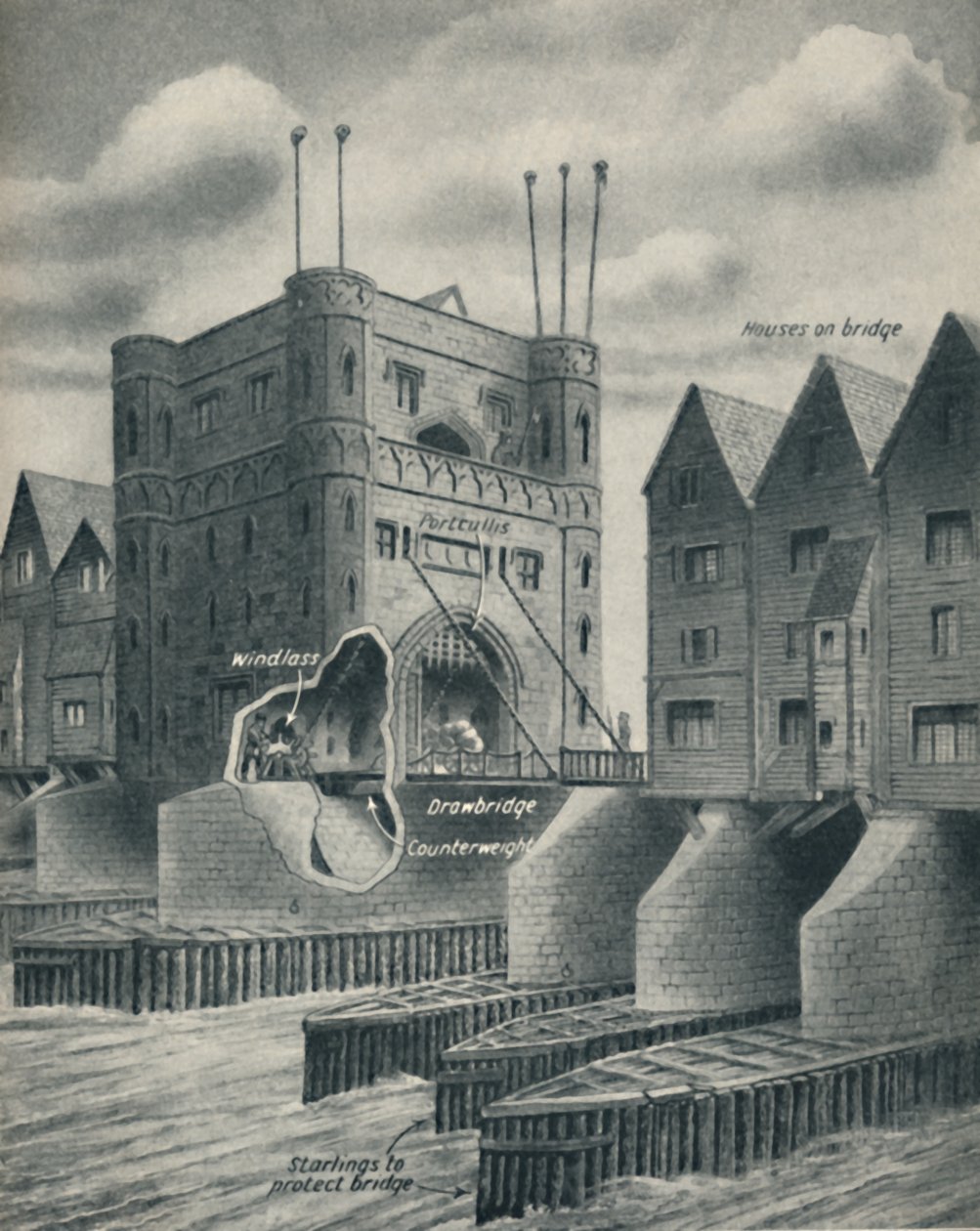 Most zwodzony broniący Londynu, ok. 1934 r autorstwa Unbekannt